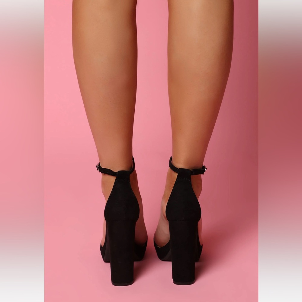 SOLD!!!Fashion Nova Block Heels - Picture 2 of 9